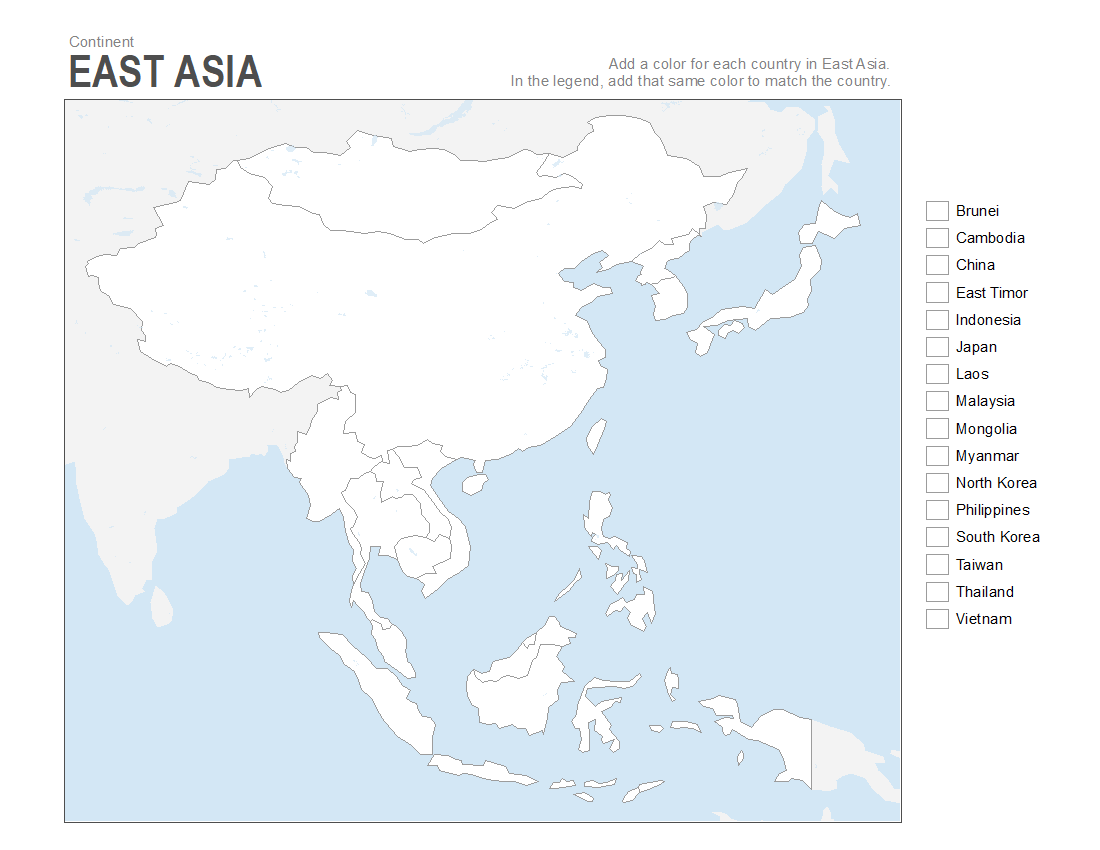 East Asia Empty Map Images And Photos Finder