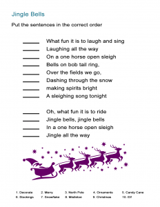 Jingle Bells Song Order