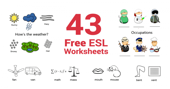 Free Worksheets for English Teachers - ALL