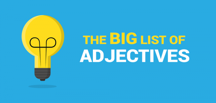 list of adjectives examples