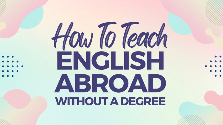 How To Teach English Without a Degree