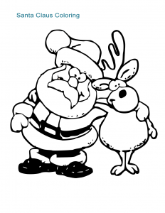 Santa Coloring Sheet