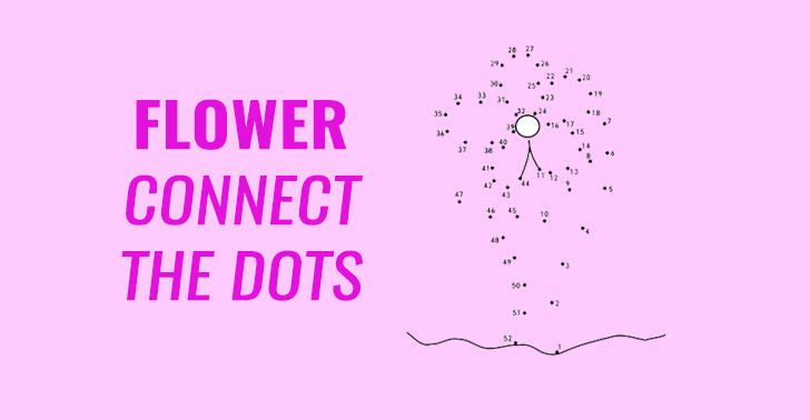 Flower Connect the Dots Activity Sheet (From 1 to 52)