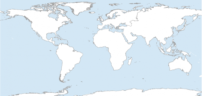 Blank World Map Continents