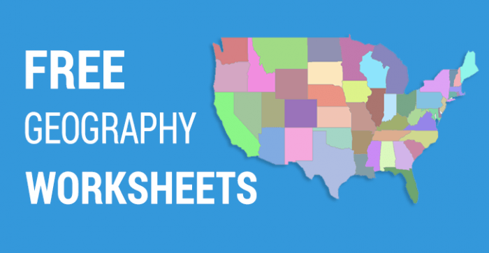 free geography worksheets
