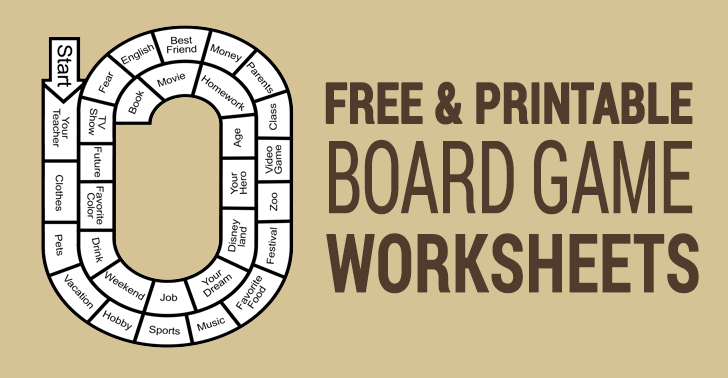 Printable Game Board Templates – Lesson Plans