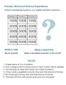 Animals World Science Superlatives Quiz