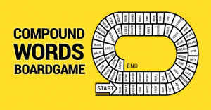 Compound Words Game Board: From Start to Finish, Collect Compound Words