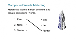 Compound Words for Kids: The Matching Game Worksheet
