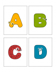 Fun Capital Letters Animal Alphabet Flashcards From A To Z All Esl