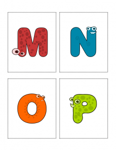 Flashcards Printables M to P