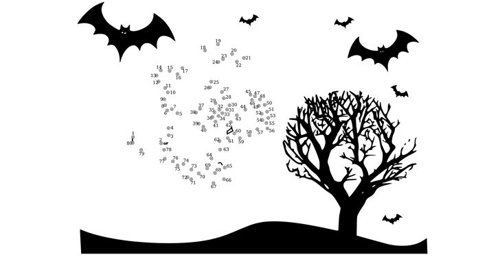 Halloween Connect The Dots Worksheet All Esl