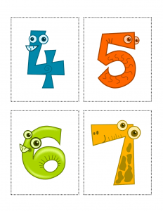 free animal number flashcards from 1 to 10 all esl