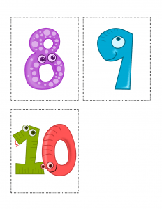 free animal number flashcards from 1 to 10 all esl