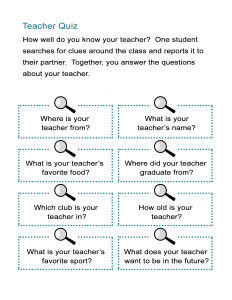 Teacher Quiz - Do you know your teacher?