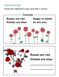 3 valentines day worksheets for that special classroom all esl