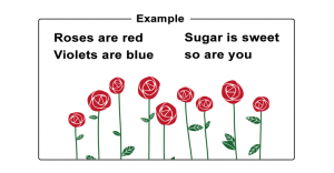 Poem Worksheet: Roses are Red, Violets are Blue [Valentine’s Day Card]