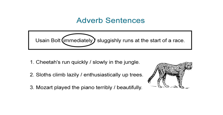 Adverb Sentences Worksheet – Circle the Adverb that is True