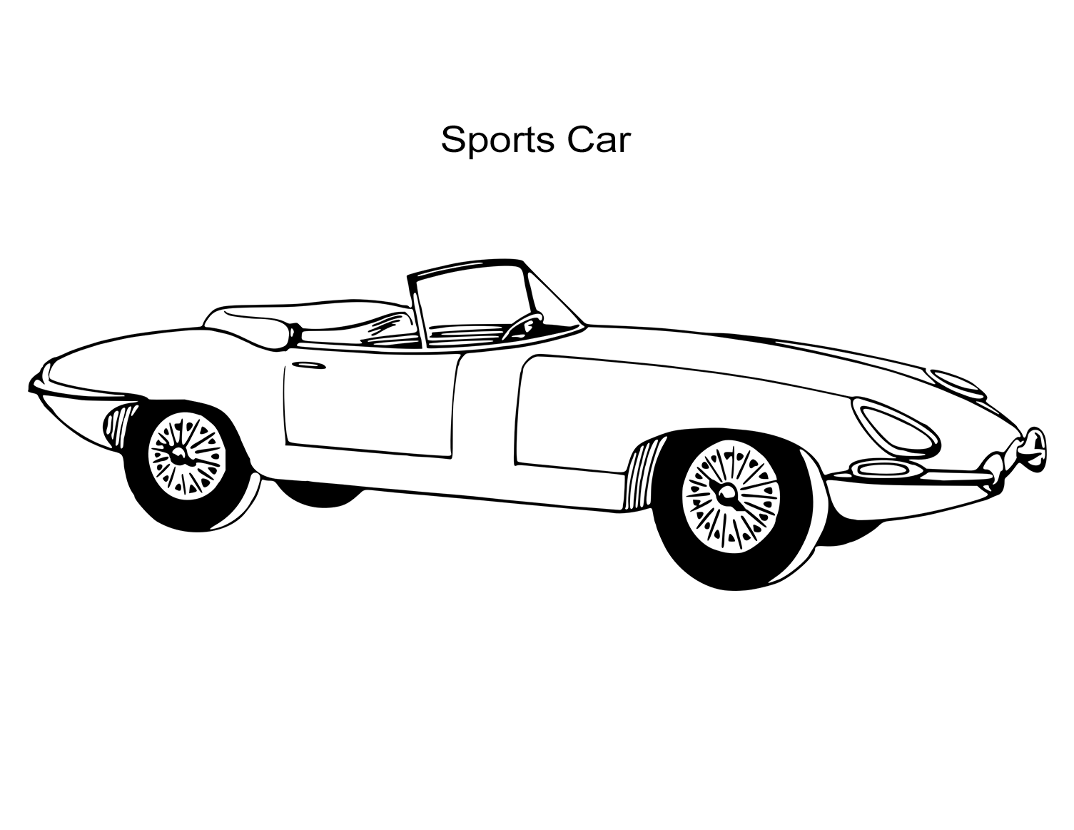 Classic Cars Coloring Pages For Adults