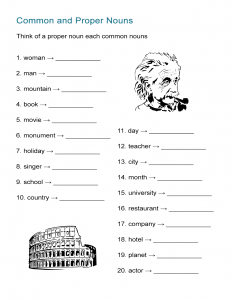 7 Noun Worksheets to Teach Persons, Places or Things - ALL ESL