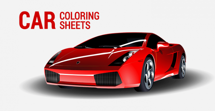 car coloring sheets