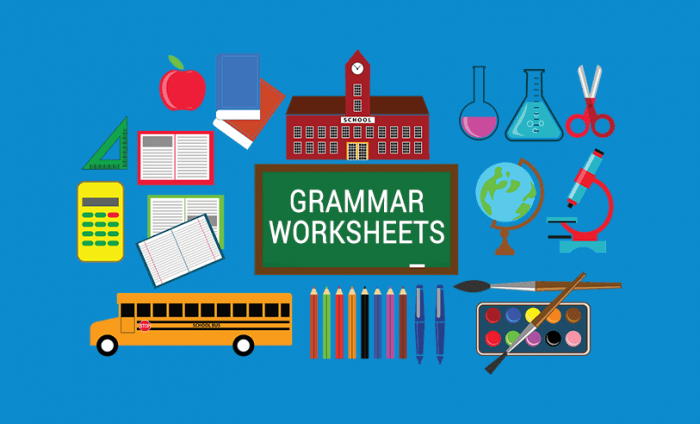 Free English Grammar Worksheets