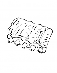 Ribs Coloring Sheet