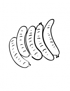 Sausages Coloring Sheet