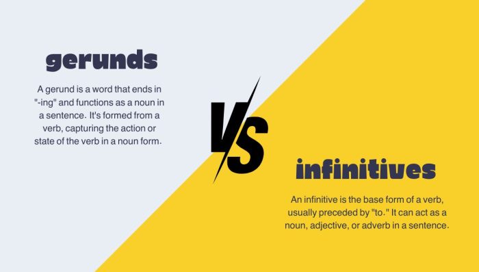 Gerunds vs Infinitives