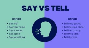 Say vs Tell Differences